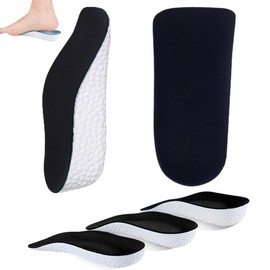 Secret Insole (U-Shaped & Arch Support) Height Increased Height 0.6 / 0.9 / 1.2 inches (1.5 / 2.25 / 3.25 cm) / Insole For Height, Beautiful Legs, Footbed, Shock Absorption, Anti-Slip / Ultra