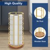 NearMoon Toilet Paper Organizer Stand, Freestanding 3 Rolls Tissue Storage,