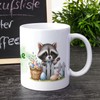 GRAZDesign Personalisierte Ostertasse mit Name und Waschbär, Geschenk Ostern für