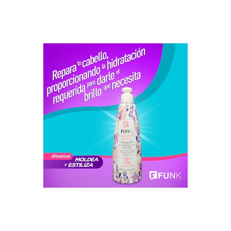 Funk, Crema para Peinar Restauración, 290 ml