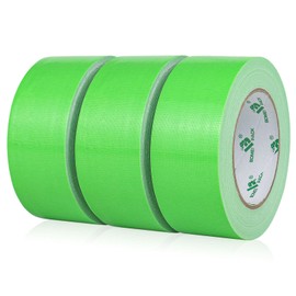 BOMEI PACK Green Duct Tape, 3Rolls Heavy Duty Strong Industrial Color Duct Tape 9mil x 1.88inch x 30yds for Packing and Repairing