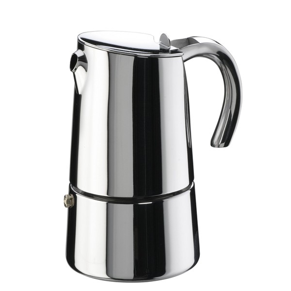 Pinti Inox Bella Espressokocher Mokka, Edelstahl, Silber
