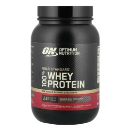 Suplemento en polvo Optimum Nutrition Proteína Gold Standard 100 Whey proteína sabor double rich chocolate en pote de 899gg                           