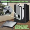 24"x24"x55" Grow Tent for Indoor Plants 600D Mylar Hydroponic High
