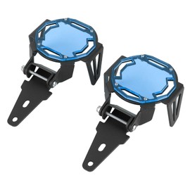 Majatou Motorcycle Fog Light Cover Motocycle Fog Light Guard Protector LED Lamp Guard for R1200GS R1250GS Adventure LC (Blue)