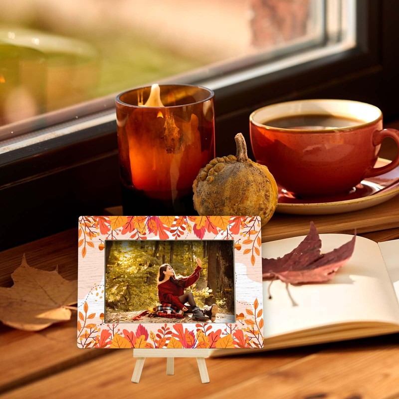 patcate 4×6 Fall Picture Frame, Thanksgiving Gifts for Boys Girls,