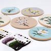 Myfelicity 6 Sets of Embroidery Kits, Flower and Grass Patterns,