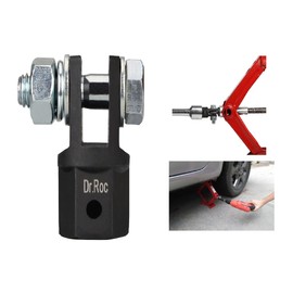 Dr.Roc Scissor Jack Adapter for 1/2 Inch Drive Impact Wrench or 13/16 Inch Lug Wrench or Power Drills, Scissor Jack Drill Adapter for Impact Drills Socket Automotive Jack RV Trailer Leveling Jack