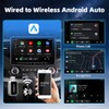 2-In-1 Car Wired to Wireless CarPlay Adapter For Android Auto