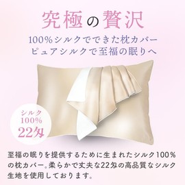 Pure Silk Pillowcase 100% Silk One Side 22 Momme Silk Pillowcase 43cm x 63cm Zipper Type Pillowcase Hair Care Pillow Cover Silk Hair Skin Navy