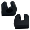 Fudatong 2 PCS Deer Bumper Guard Mounting Bracket Rubber Clamp/Holder