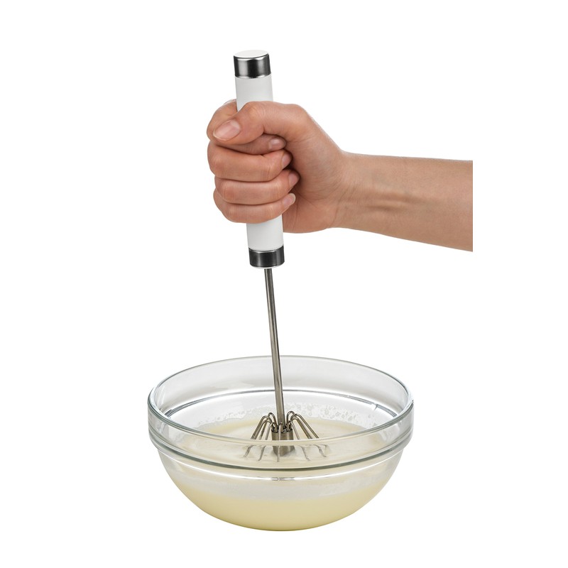 Premier Housewares 805379 Stainless Steel Press and Spin Whisks -