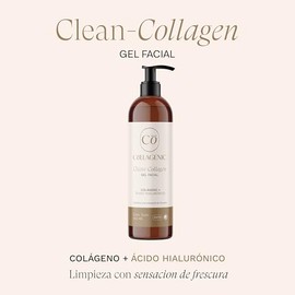 Collagenic Gel Limpiador Facial Diario con Ácido Hialurónico y Colágeno Hidrolizado | Limpia, Hidrata y Suaviza | Día y Noche | 500 Mililitros | Espum