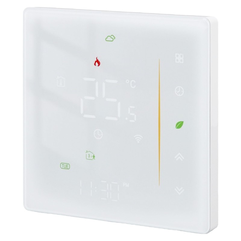 Smart Temperature Controller IP20 Protection PC ABS White Programmable Boiler