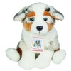 Teddy Hermann 91935 Hund Australian Shepherd Welpe 22 cm, Kuscheltier,