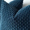 Sungeek Set of 2 Blue Soft Corduroy Decorative Cushion Covers
