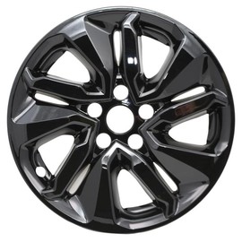 Fuel Rider Set of Four (4) 17 inches Gloss Black ABS Wheel Skins Impostors Wheel Covers Compatible with 2018-2021 Honda Accord Wheels- Auto Tire Replacement Cap Cover