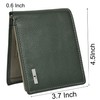 Urban Forest Kyle Two Fold Leather Wallet, Green/Grey with RFID