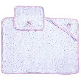 Pink Western Cowgirl Baby Infant Bath Set with Embroidered Hooded Towel and Washcloth