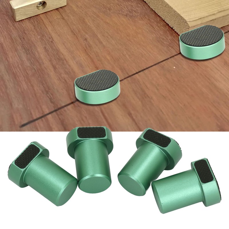 4 Pcs 19mm Bench Dog Green Aluminum Alloy Workbench Peg