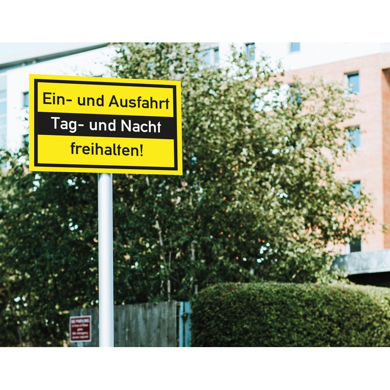Prolac – 2 x 'Einfahrt freihalten' Sign – PVC Hard