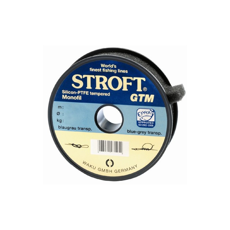 Stroft GTM Fishing Line - 0.14, 2.2Kg, Blue-Grey / Transparent