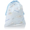 Cinnamoroll HCN3900 Drawstring Bag, M, For Kids, saxon blue