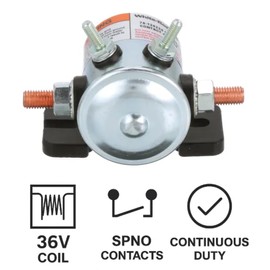 Genuine OEM Replacement 36V Solenoid 70-120224 – Fits EZGO TXT, Medalist, Marathon Golf Cart & Melex Electric Vehicles – 36 Volt EZ-GO Relay Solenoid Replaces Part 27855G01, 11761G1, 27855G02, 31680G1