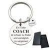 Stainless Steel Keyring with Engraving "Ein Toller Coach ist schwer