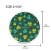 senya St Patrick Day Shamrocks Clover Lucky Leaf Round Tablecloths