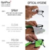 OptiPlus Anti-Fog Lens Cleaning Spray and Dual Microfiber Cloth |
