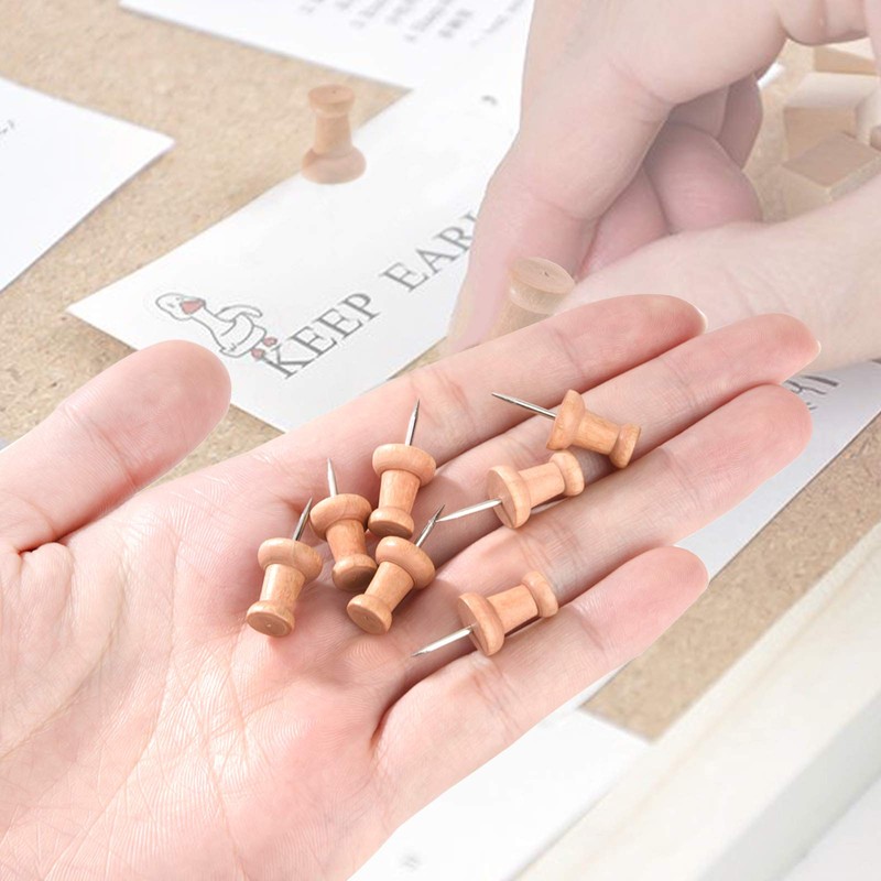 Wooden Push Pins Push Pins for Cards Calendar Photos Craft