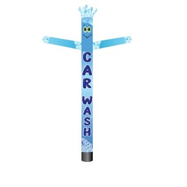 CAR WASH Blue with Bubbles Advertisement Inflatable Tube Man Guy 20ft Air Dancer Body Only Without Air Blower