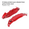 Qiilu Brake Caliper Covers, 2 Pieces Universal Disc Brake Caliper