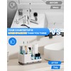 Homtalker Toothbrush Holders for Bathroom Counter - Detachable Bathroom Organizer