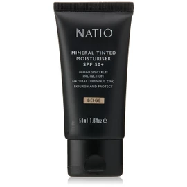 Mineral Tinted Moisturiser SPF 50+ - Beige 50g - Vegan Luminous Tinted Moisturiser - Made in Australia