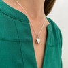 Agalea | Collar con Dije de Corazon Abombado de Plata