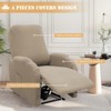 LiveGo Recliner Chair Cover 4 Piece Recliner Sofa Slipcover Small