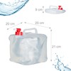 Relaxdays Set of 4 Collapsible Canisters with Tap, Screw Cap