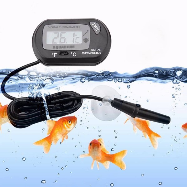 Aquarium Thermometer LCD Digital Fish Tank Thermometer Fish Tank Water