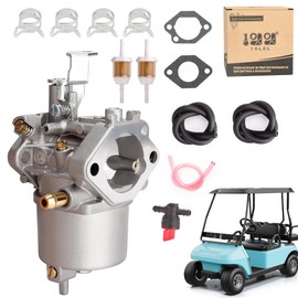 10L0L Golf Cart Carburetor Fuel Pump Kit Compatible With Club Car DS, Carryall, FE290 Kawasaki Engine Gas Golf Cart Model (1992-1997), Replacement OEM# 1016438 1016439 1016440 1016441 1016478
