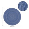 MaoXinTek Round Cotton Placemats, 35.5 cm Easy Care Washable Braided