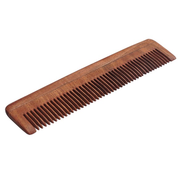 HealthGoodsIn - Pure Neem Wood Fine Tooth Comb for Fine Hair | Fine Tooth Neem Comb for Scalp Care | Organic and Natural for Hair and Scalp Health