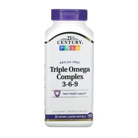 Triple Omega Complex 3-6-9 - 90 softgels,(21st Century) by 21st Century Health Care