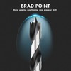 MACXCOIP Brad Point Wood Drill Bit Set, 12Pcs Metric Drill