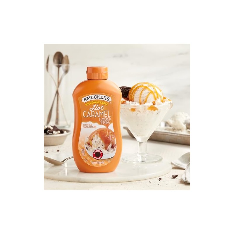 Smucker's Hot Caramel Flavored Topping, 15.5 Ounces (Pack of 6),