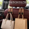 2-in-1 Car Headrest Hook for Bags – Compact Seat-Back Organizer
