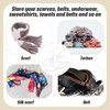 FoldTier 50 Pcs Scarf Hanger Plastic Holder Organizer Space Saving