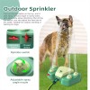 KADTC Dog Water Sprinkler Toy Paw Press Step On Outdoor