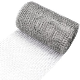 Wire Mesh Stainless Steel 12.7 cm x 6 m Fine Mesh Stainless Steel Mesh Tight Mesh for Rodent Protection, Hole Filler, Protect Seedlings & Seeds and DIY
